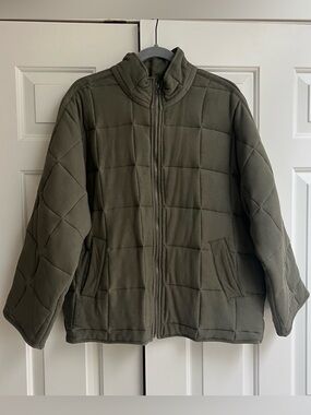 Thread & Supply Olive Green Quilted Jacket